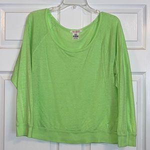 Victoria Secret Pink - Lime Green Light Sweatshirt